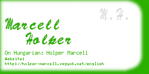 marcell holper business card